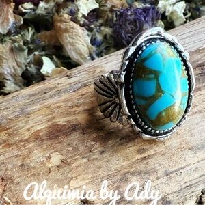 Alquimia Turquoise and Silver Statement Ring